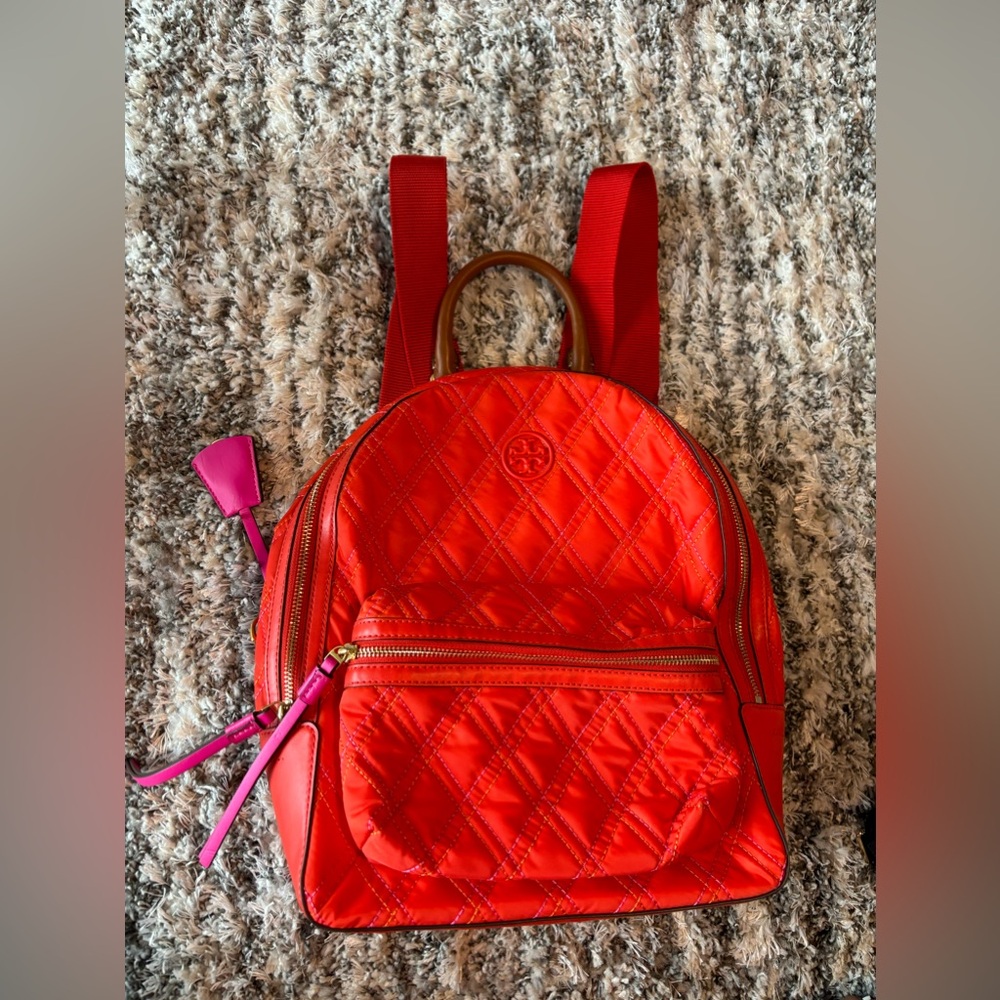 Inferno red Tory Burch Backpack